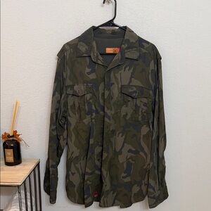 Craghoppers Men's Green Camouflage Shirt Jacket